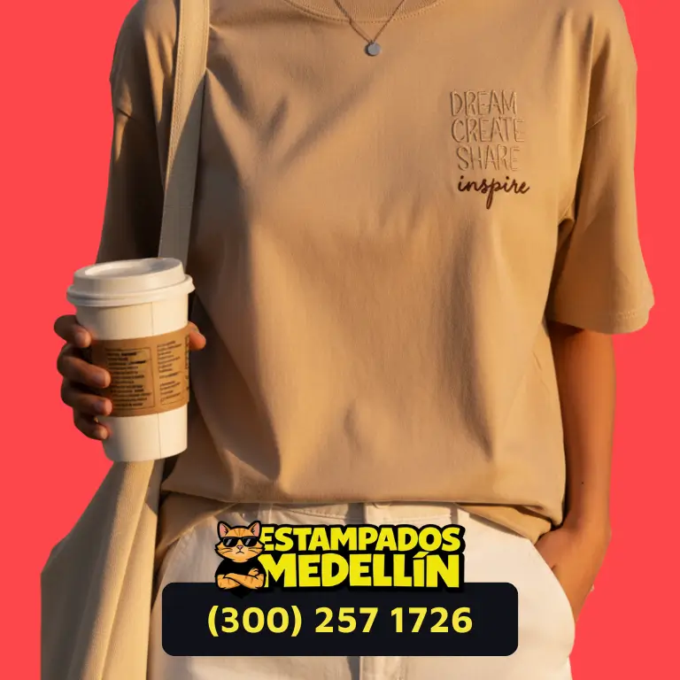 Camisetas bordadas estampados medellin